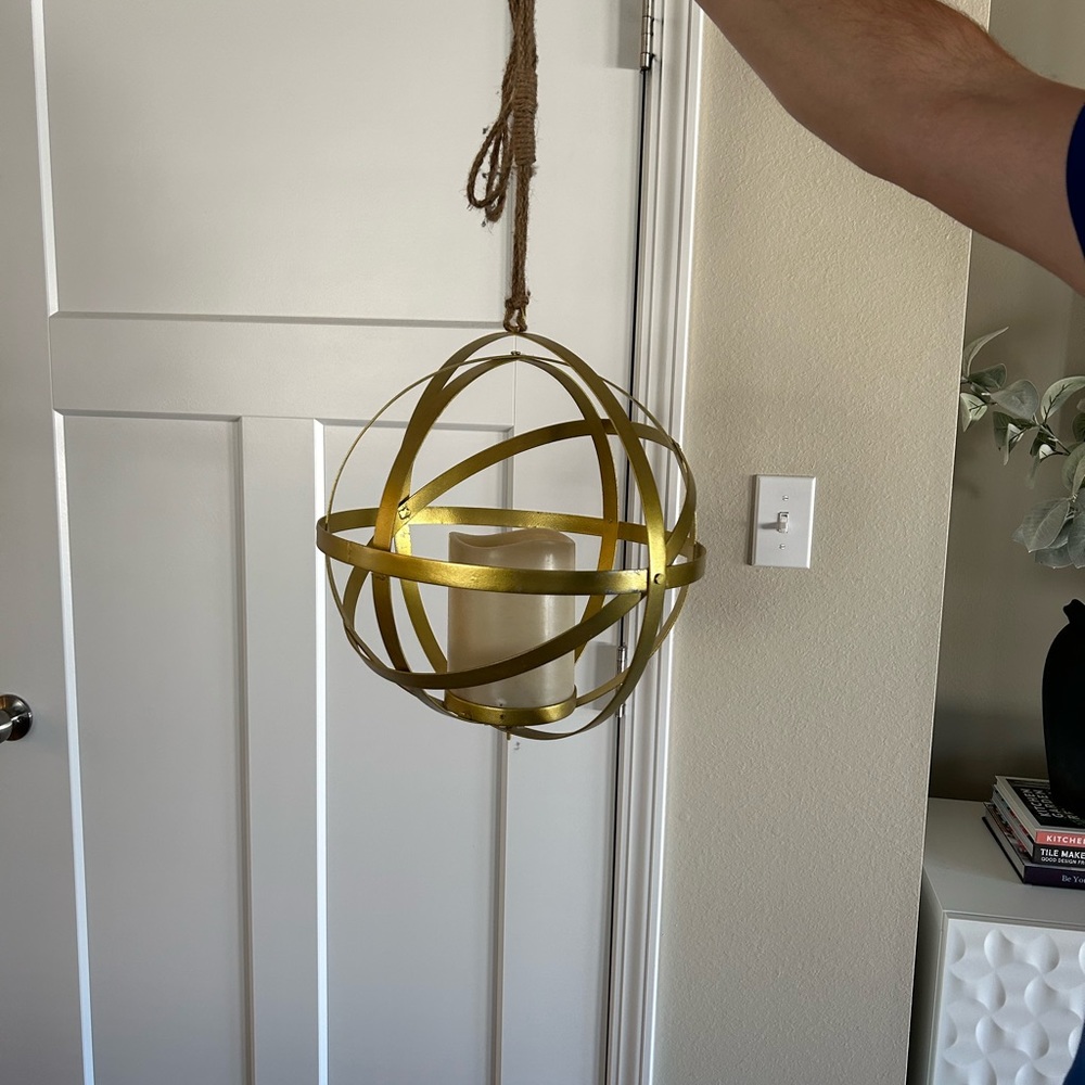 Gold Metal Pendant Light